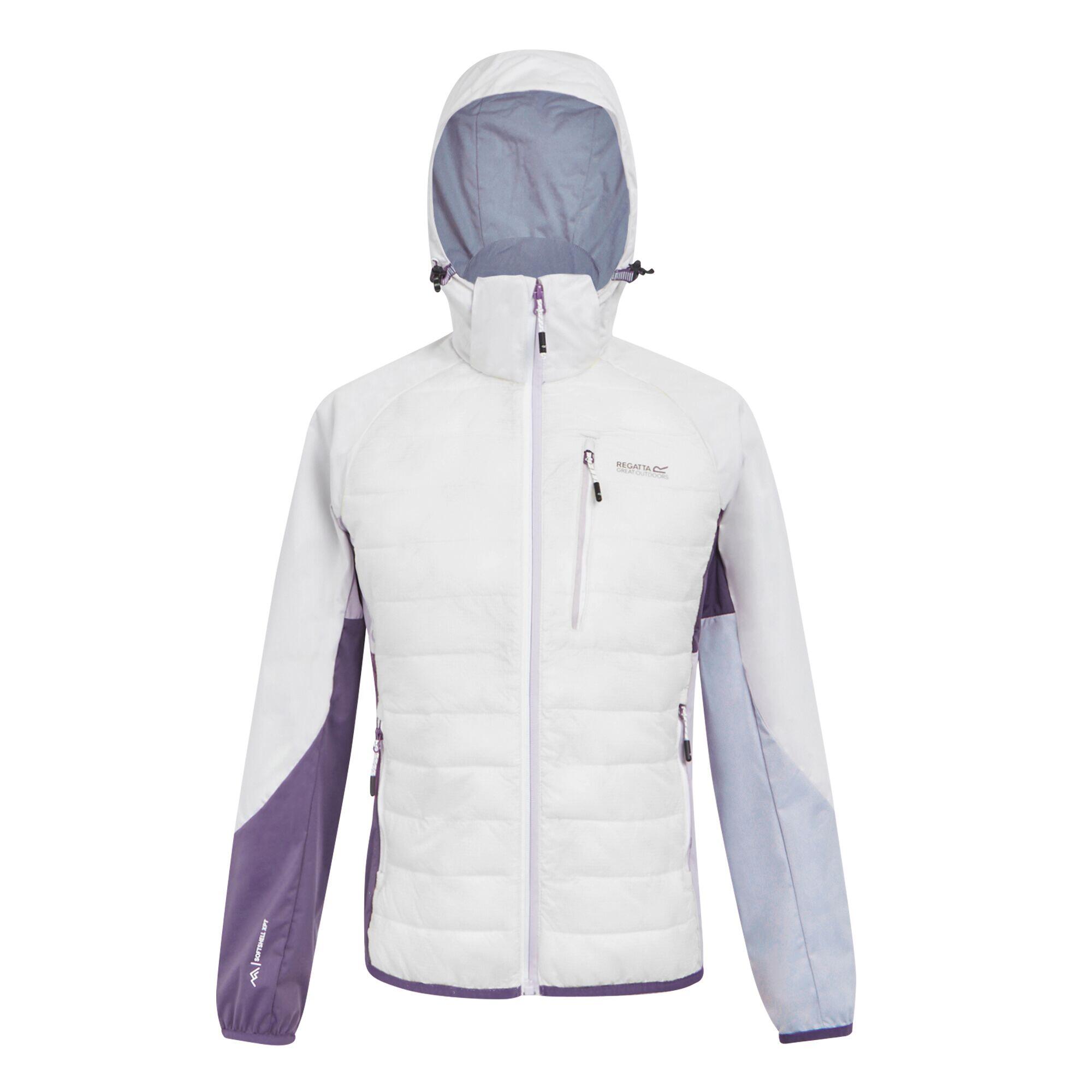 ANDRESON PRO Women's Hybrid Jacket (White / Sunset Violet)