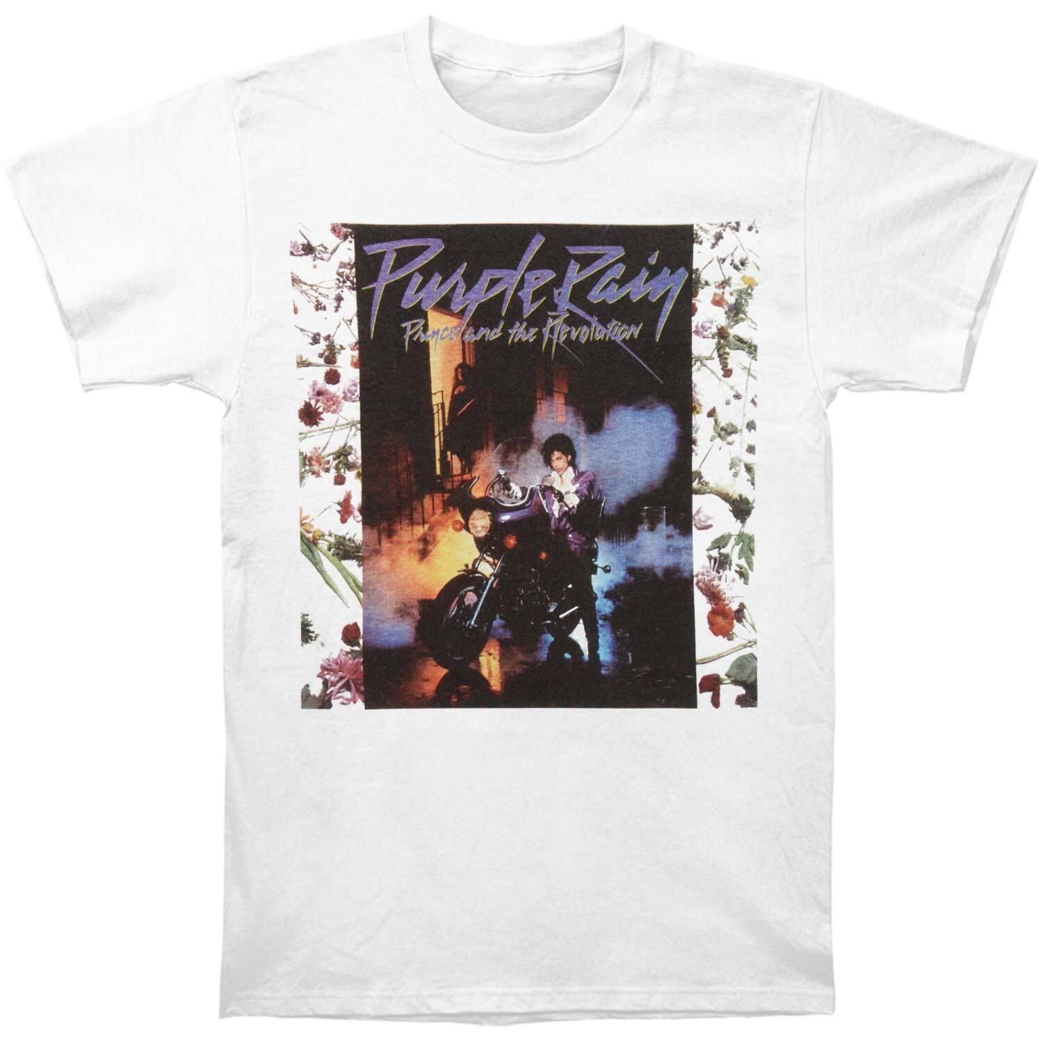 PURPLE RAIN Tshirt per adulti (Bianco)