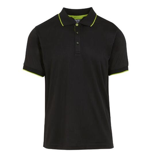Regatta Polo NAVIGATE Homme (Noir / Vert Citron)