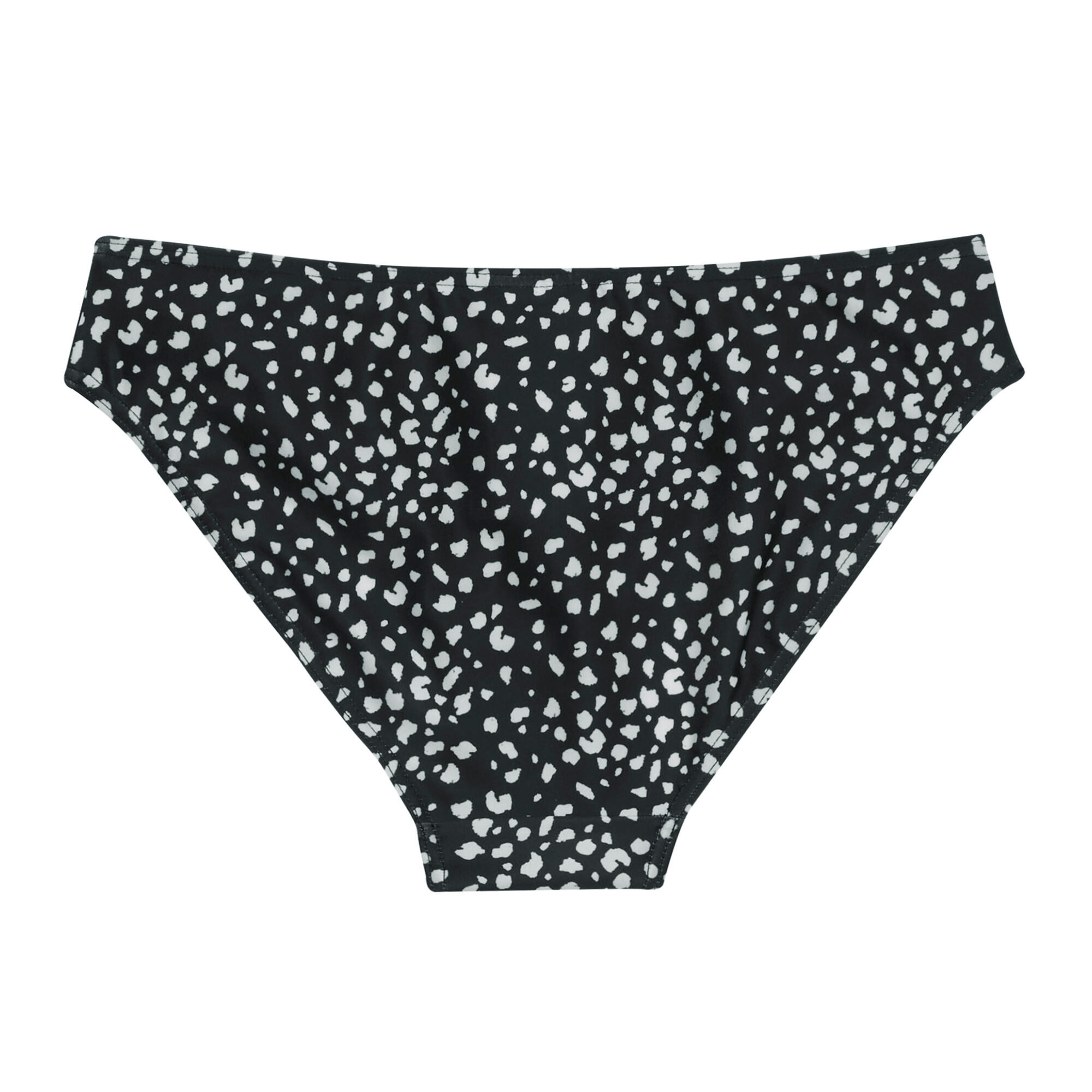 Womens/Ladies Aceana Polka Dot Bikini Bottoms (Black/White) 2/5