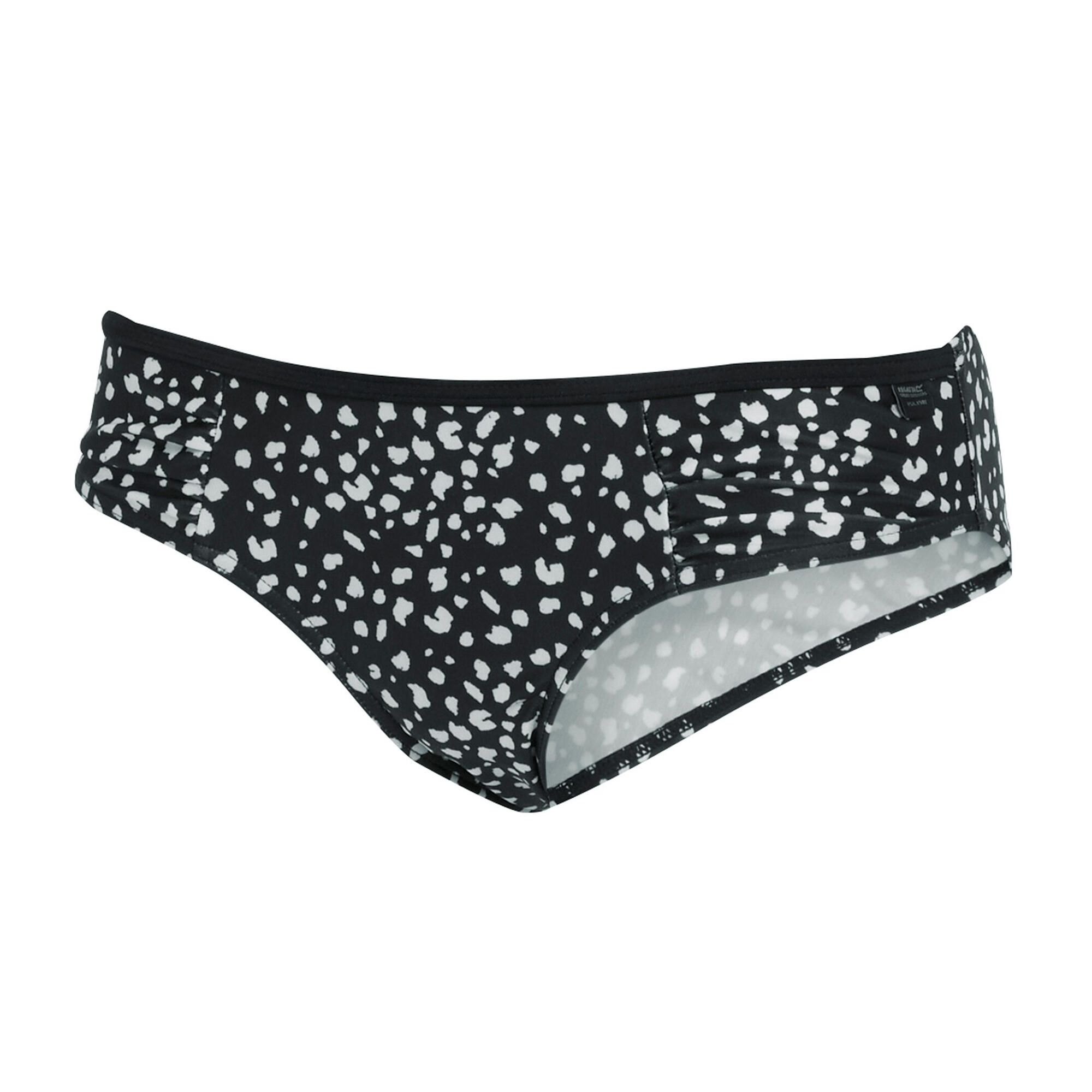 Womens/Ladies Aceana Polka Dot Bikini Bottoms (Black/White) 3/5