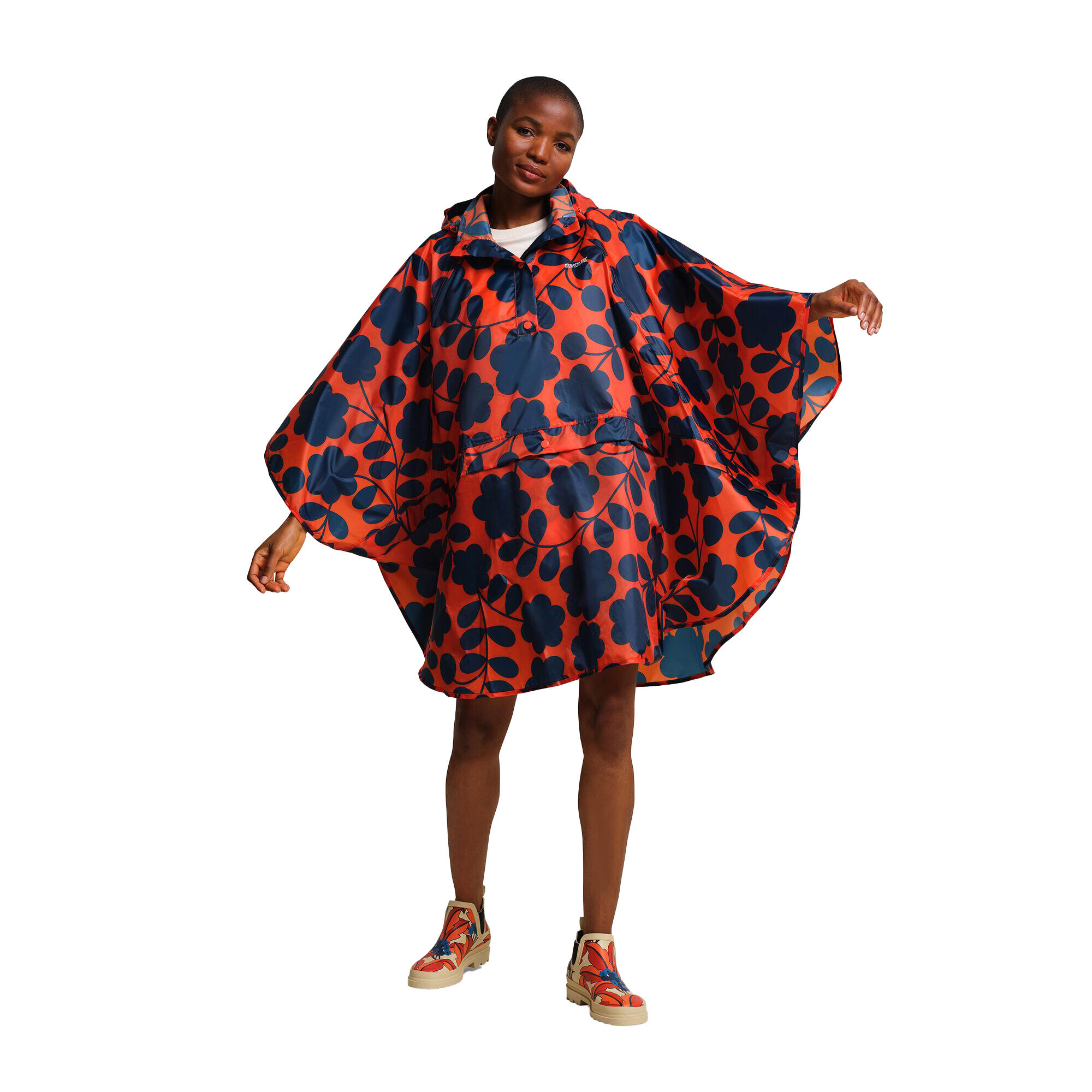 Women's ORLA KIELY FESTIVAL Poncho (Orange)