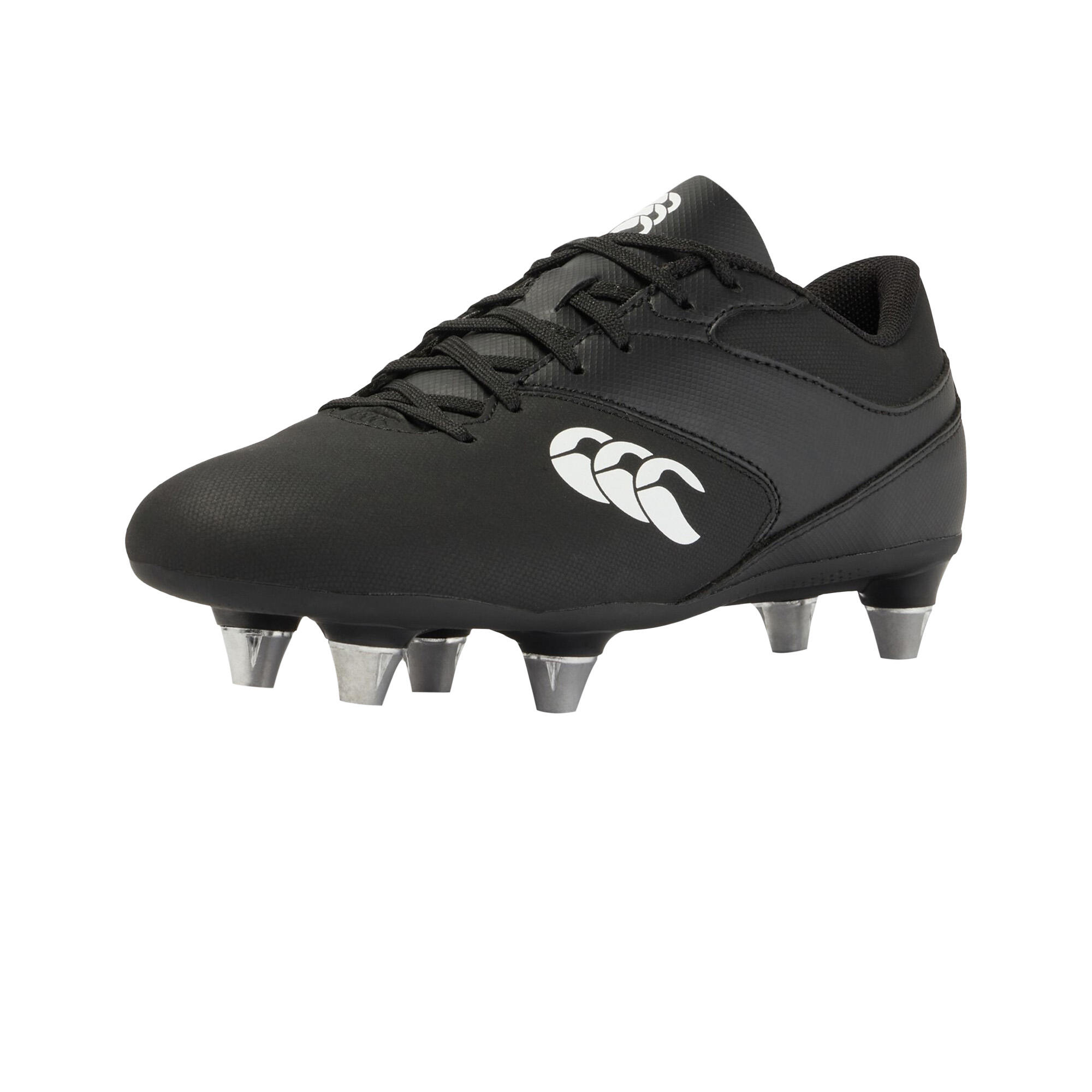 CANTERBURY Mens Phoenix Raze Soft Ground Rugby Boots (Black/White)