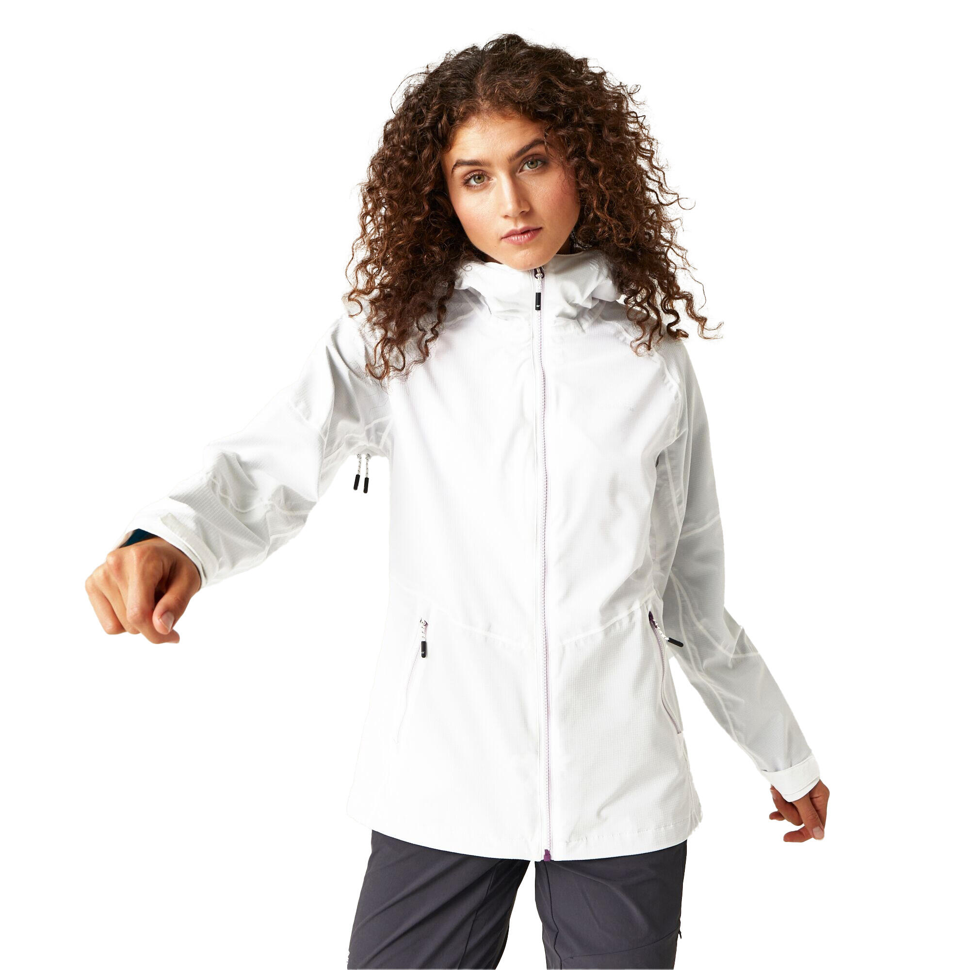 "Raddick II" Jacke, wasserfest für Damen Weiß/Helles Flieder 4/5