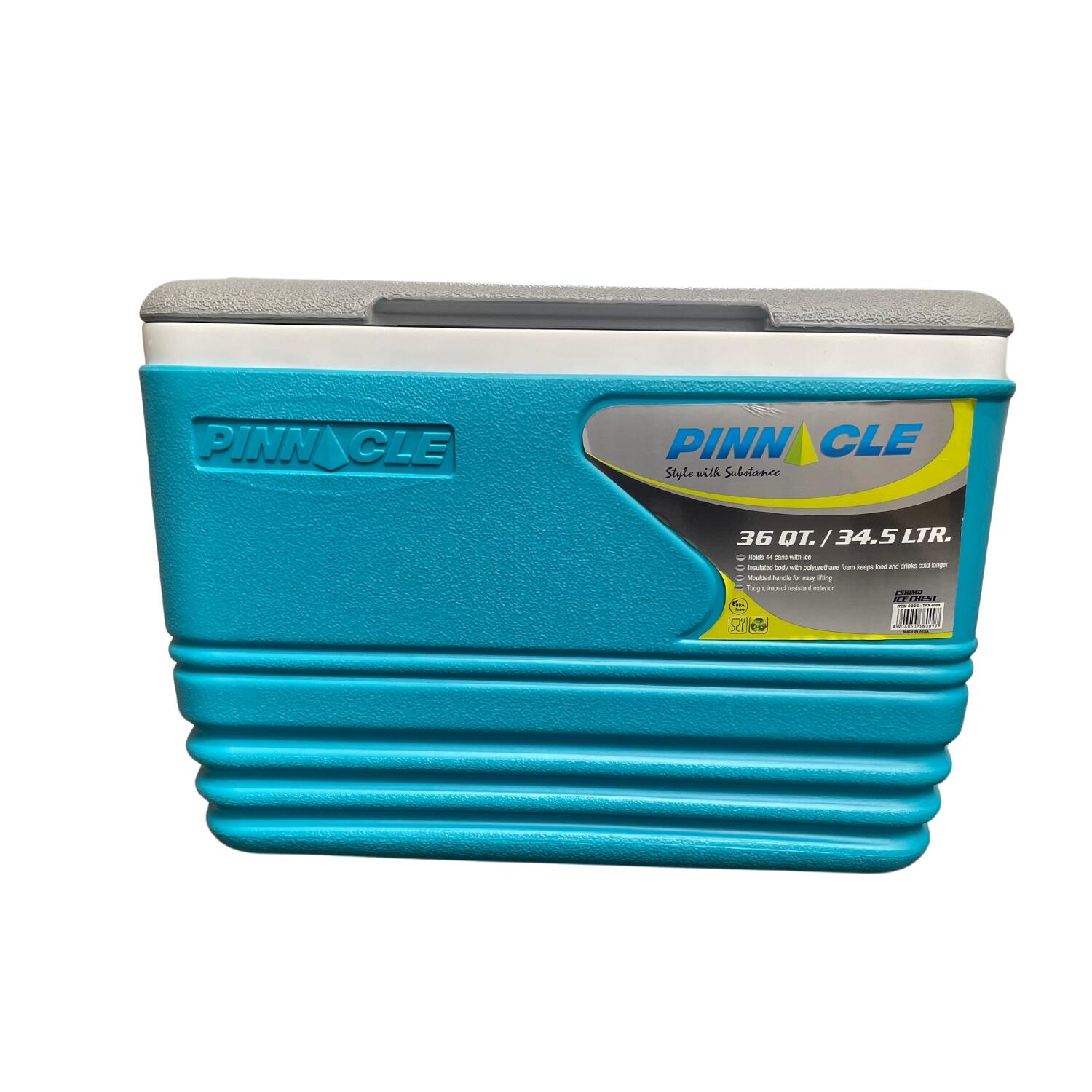 Geleira portátil pinnacle 34,5l – compacta e leve