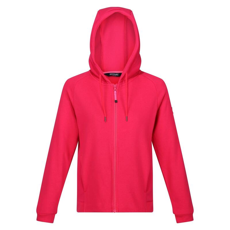 "Flamino" Fleecejacke Durchgehender Reißverschluss für Damen Pinker Trank