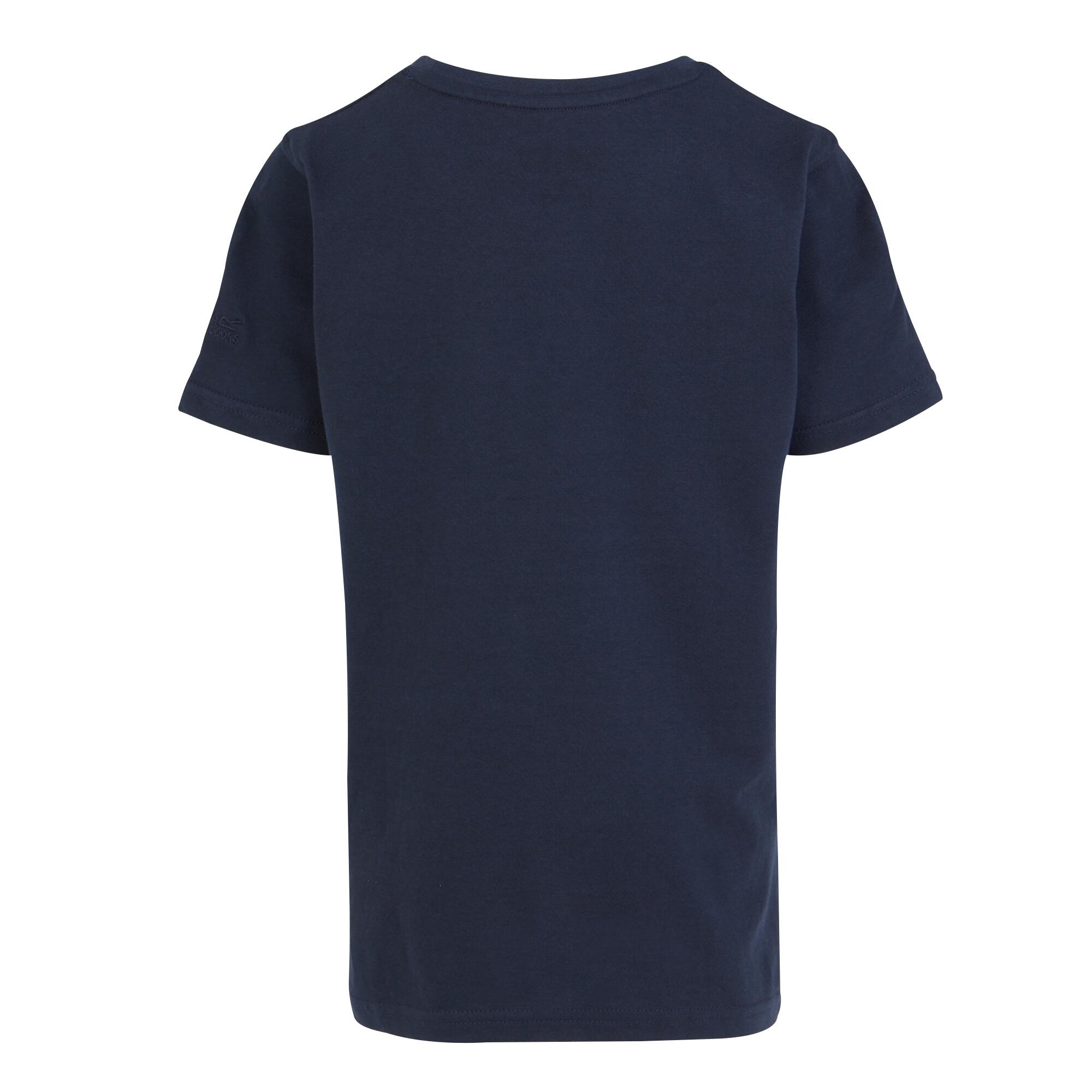 Childrens/Kids Bosley VII Wave TShirt (Navy) 2/5