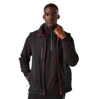 Heren softshell 2laags bodywarmer (marine / frans blauw)
