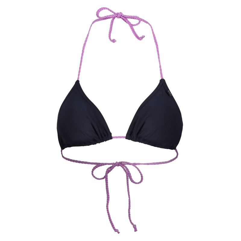 "Andrellia" Bikini Oberteil für Damen Marineblau/Orchideen-Lila