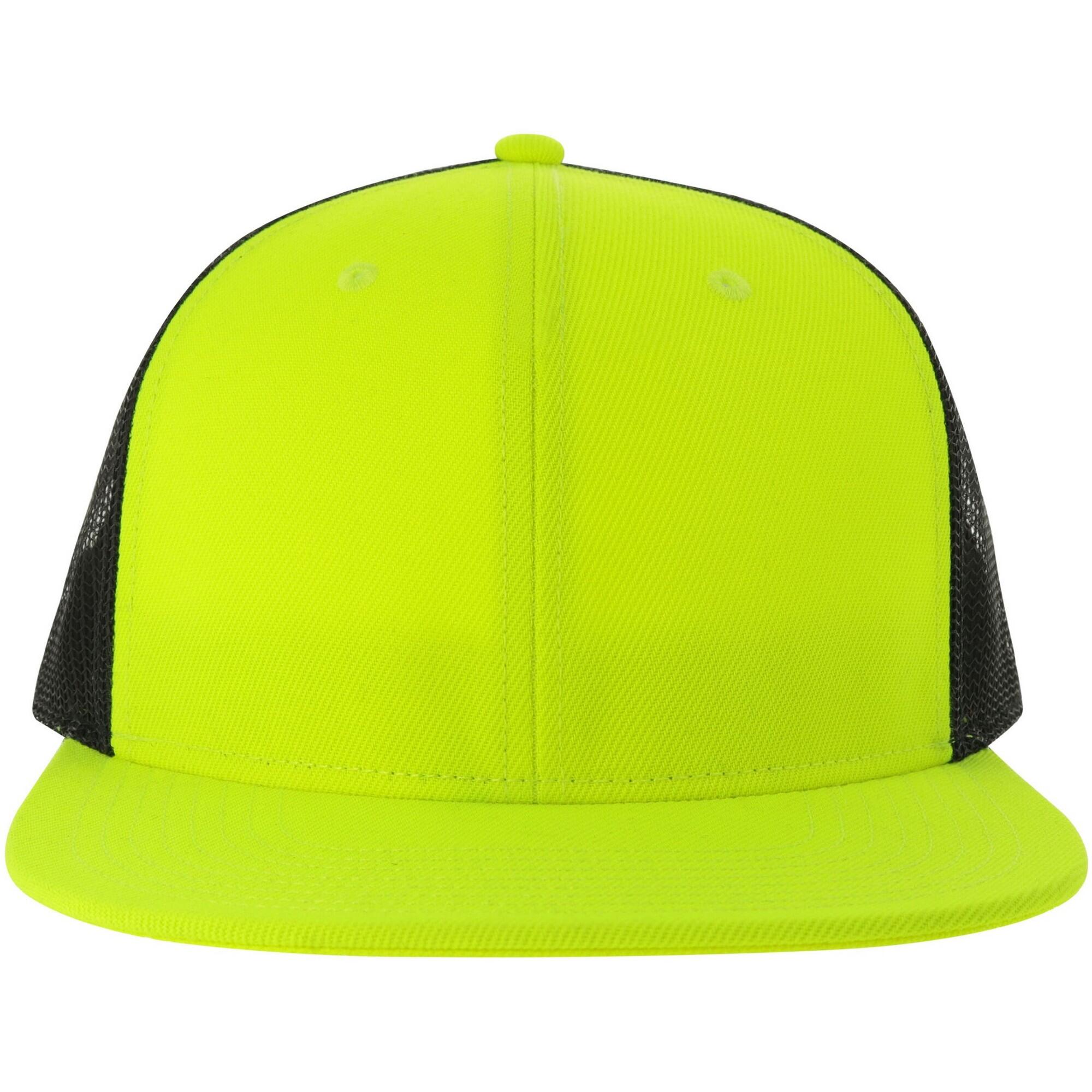 ATLANTIS Unisex Adult Mesh 6 Panel Trucker Cap (Yellow/Black)
