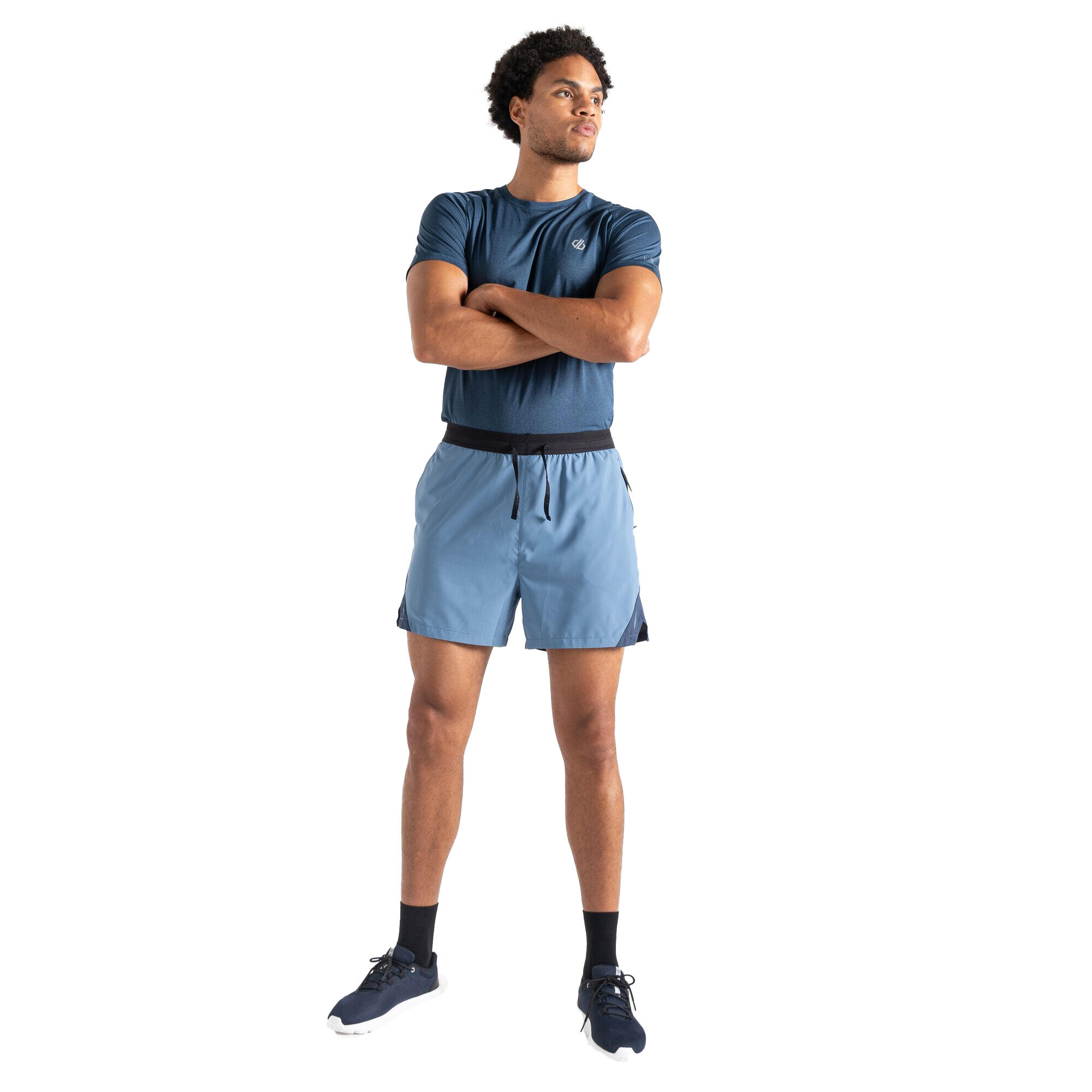 Freizeitshorts für Herren Kronenblau/Dunkel-Jeansblau 4/5