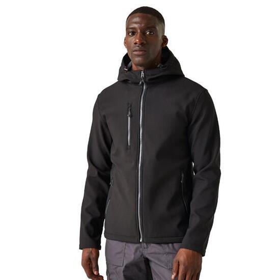 Veste Softshell Homme (Noir / Gris Phoque)