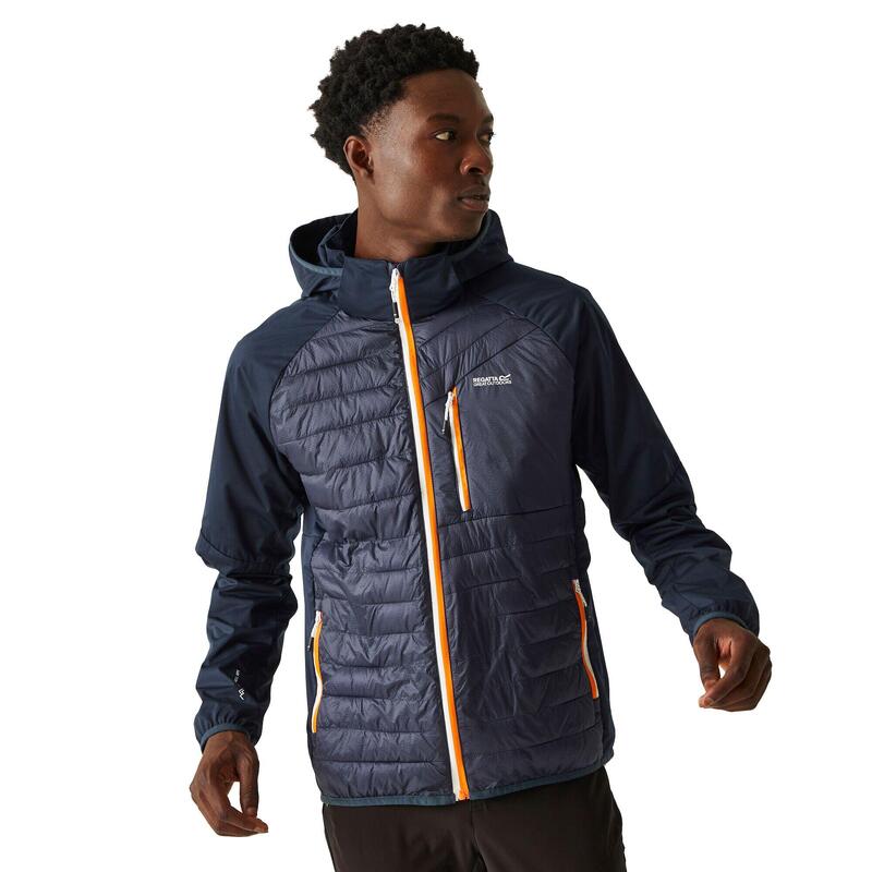 Veste hybride ANDRESON PRO Homme (Bleu marine / Orange kaki)