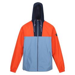 Veste Imperméable BELCASTEL Homme (Rouge Orangé / Bleu / Bleu Marine)