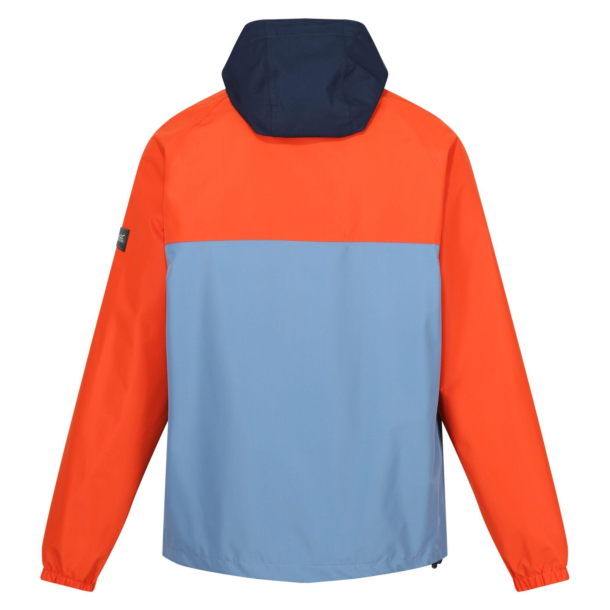 Veste Imperméable BELCASTEL Homme (Rouge Orangé / Bleu / Bleu Marine) 2/5
