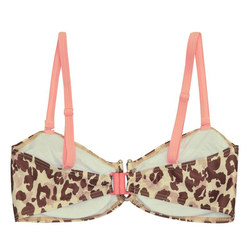 Dames Aceana III Luipaardprint Bikinitop (Beige/Bruin)