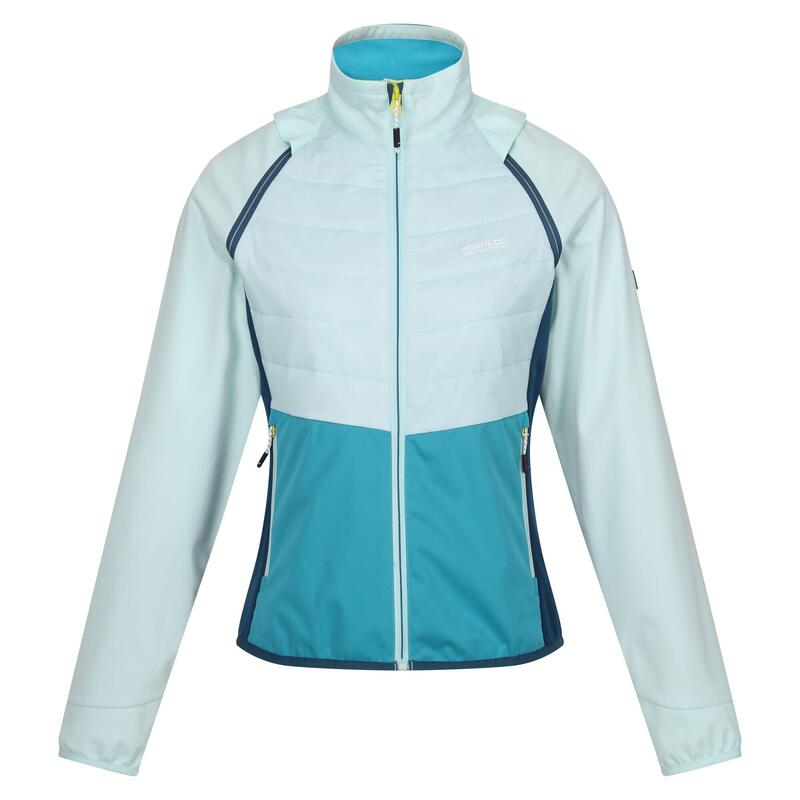 "Steren II" Hybridjacke für Damen Gebleichtes Türkis/Tahoeblau