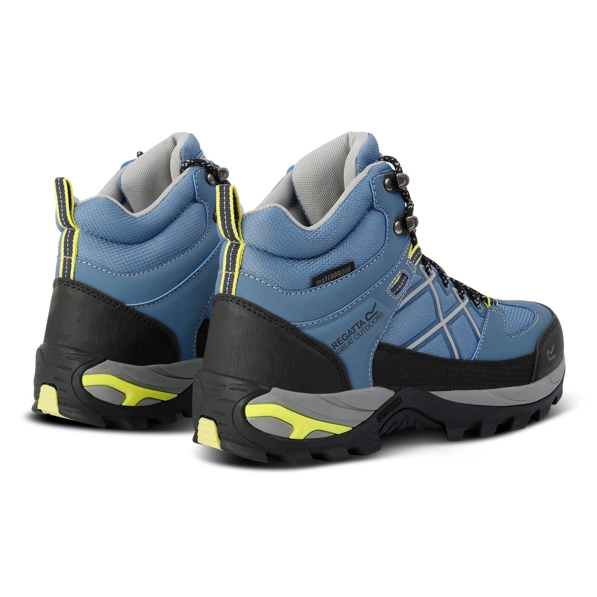 Bottines De Marche SAMARIS Femme (Bleu / Vert Néon) 2/5