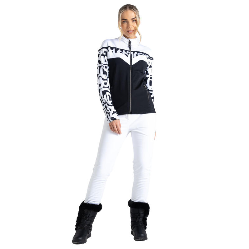 Blouson de ski ROCKER Femme (Noir / Blanc)