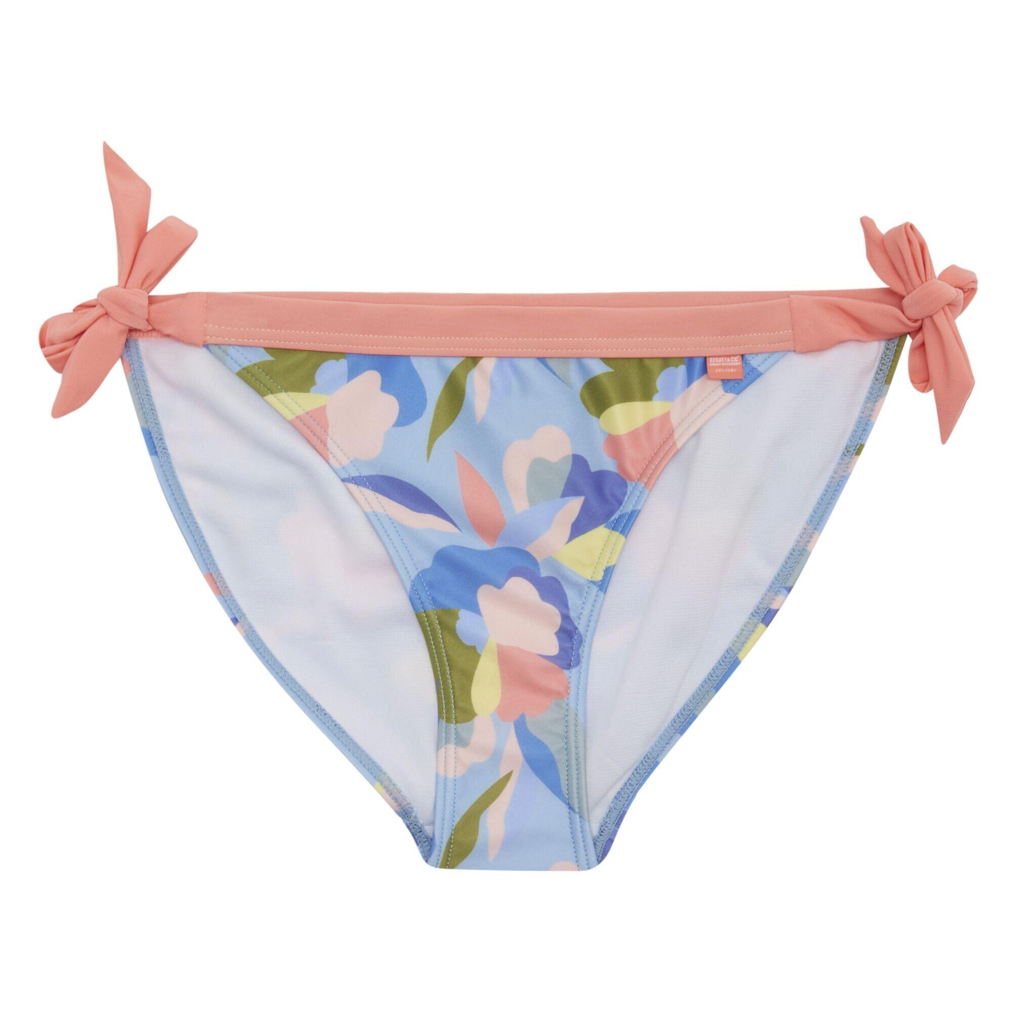 REGATTA Slip Bikini Astratto Floreale Corda Donna Regatta Flavia Blu Verde Rosa