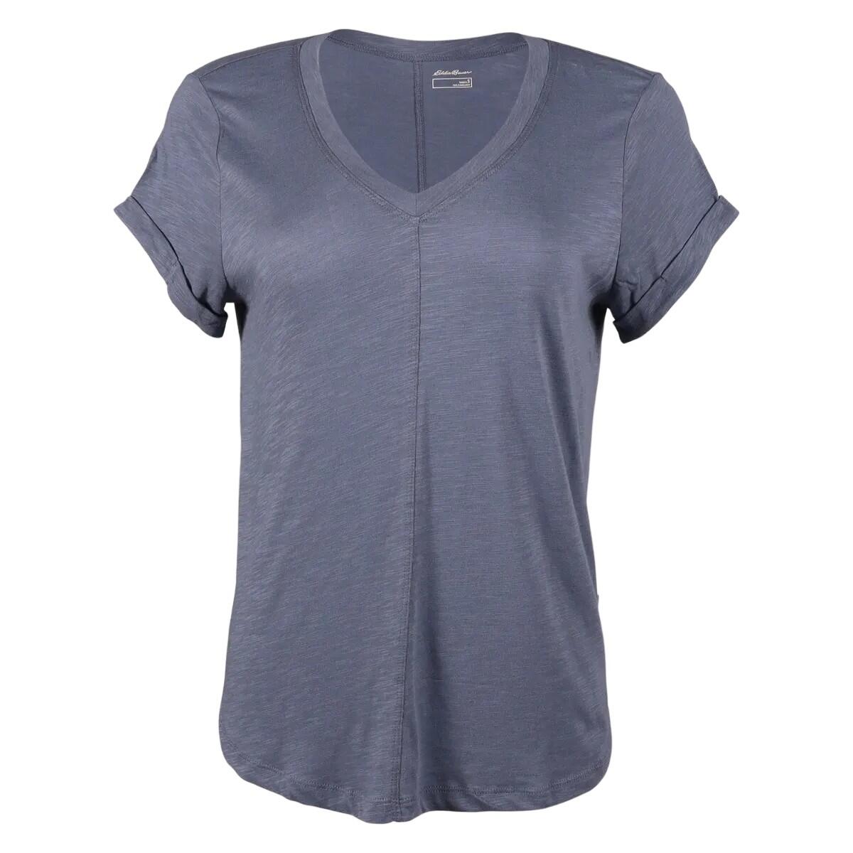 Women's GATE CHECK T-shirt (Misty blue)