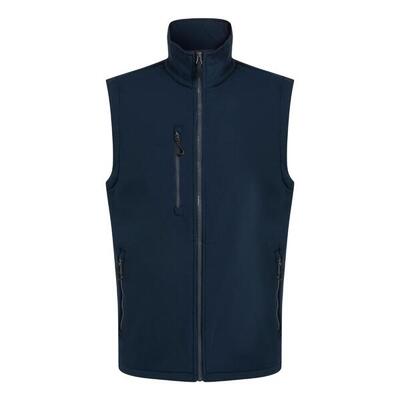Heren softshell 2laags bodywarmer (marine/seal grey)