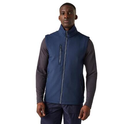 Veste Sans Manches Homme (Noir / Orange Vif)