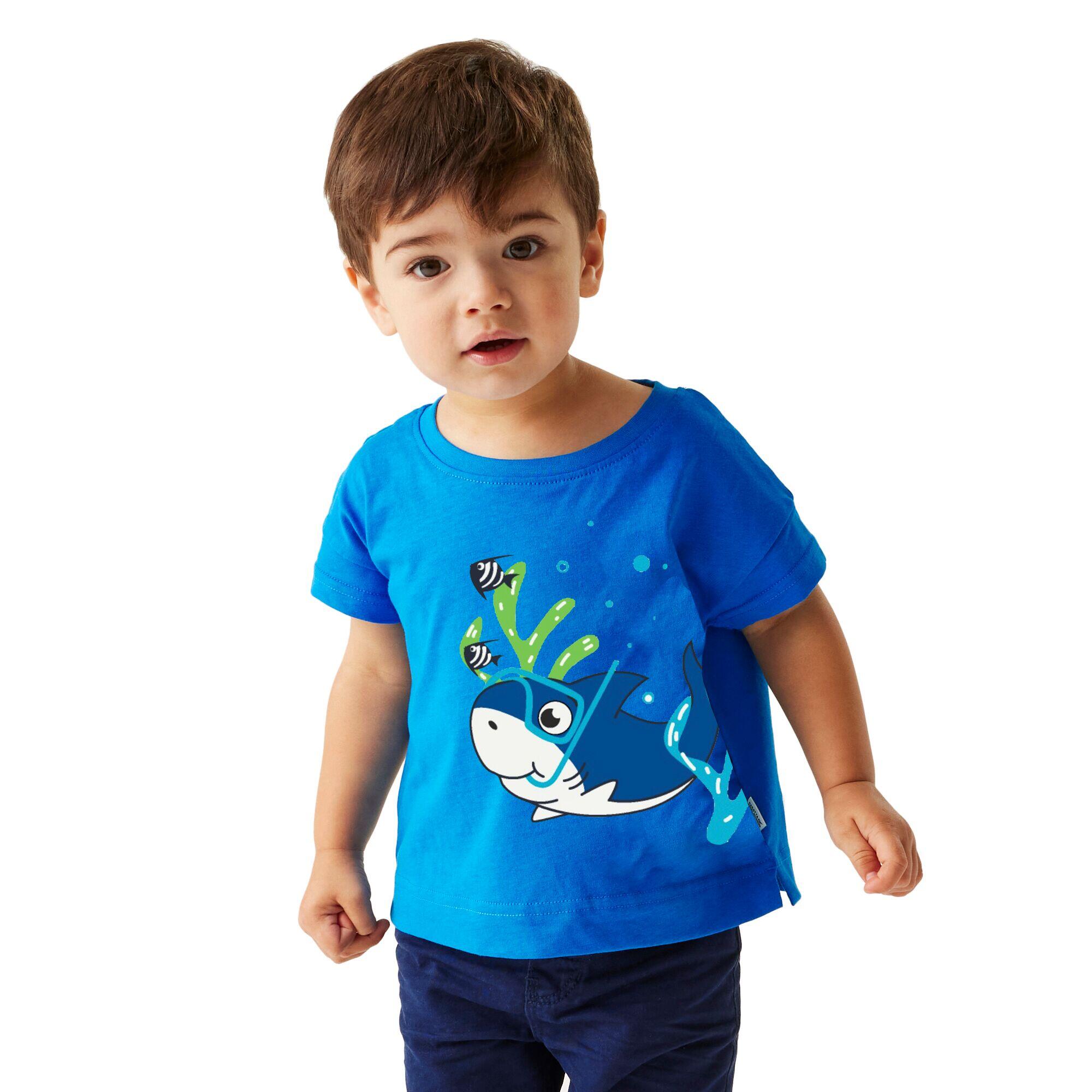 TShirt für Kinder Hawaii-Blau 4/5