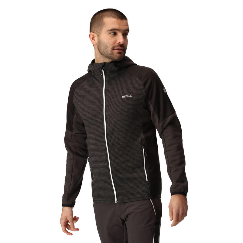 Heren Attare II Extol Stretch Hooded Jacket (As/Zwart)