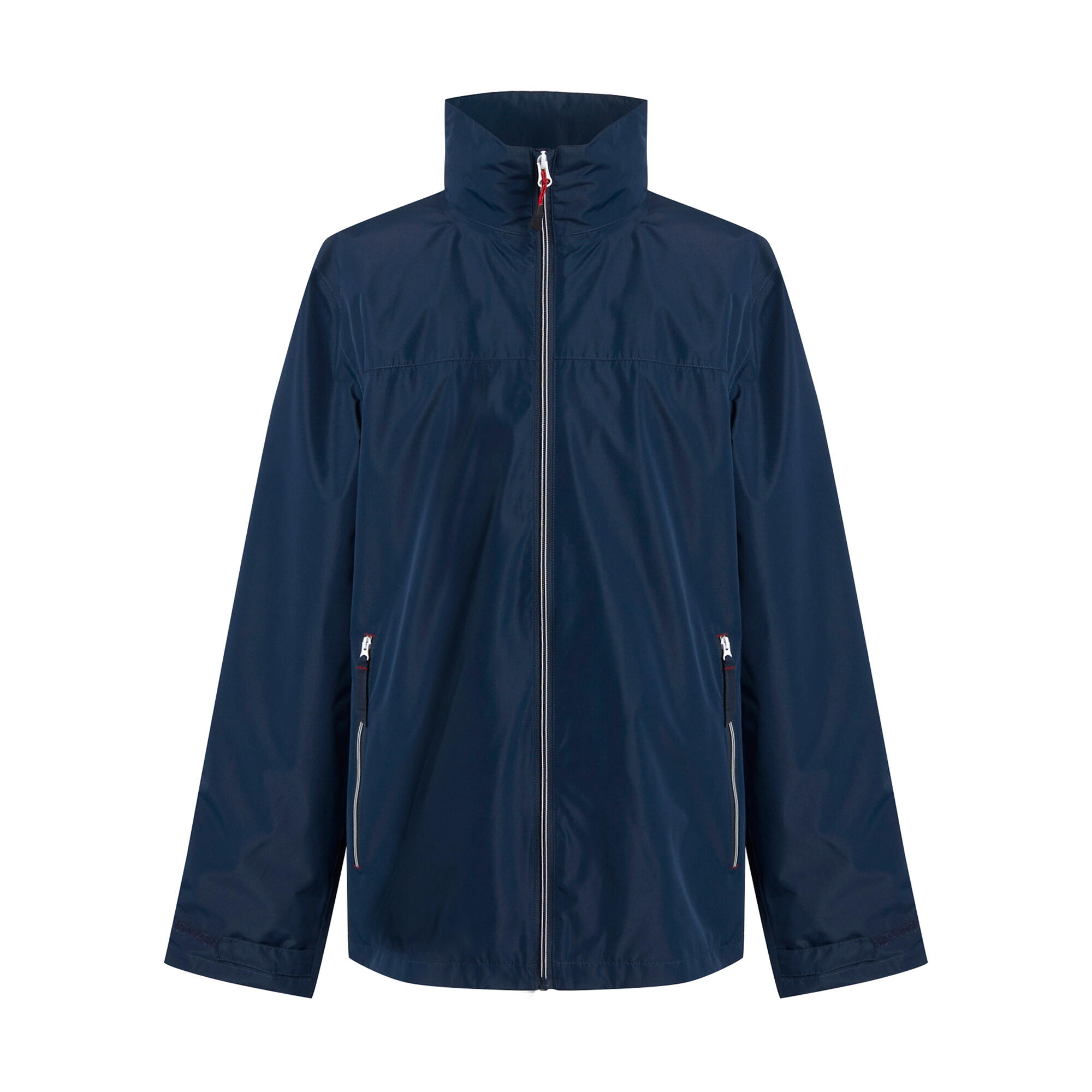 navy blue / red