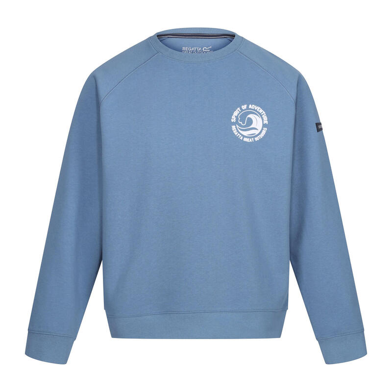 Heren Nithsdale Wave Sweatshirt met ronde hals (Koronet Blauw)