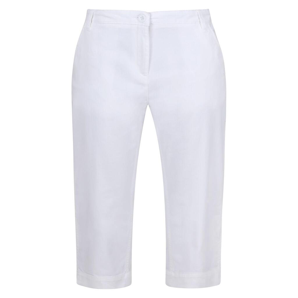 Womens/Ladies Bayletta Capri Trousers (White)