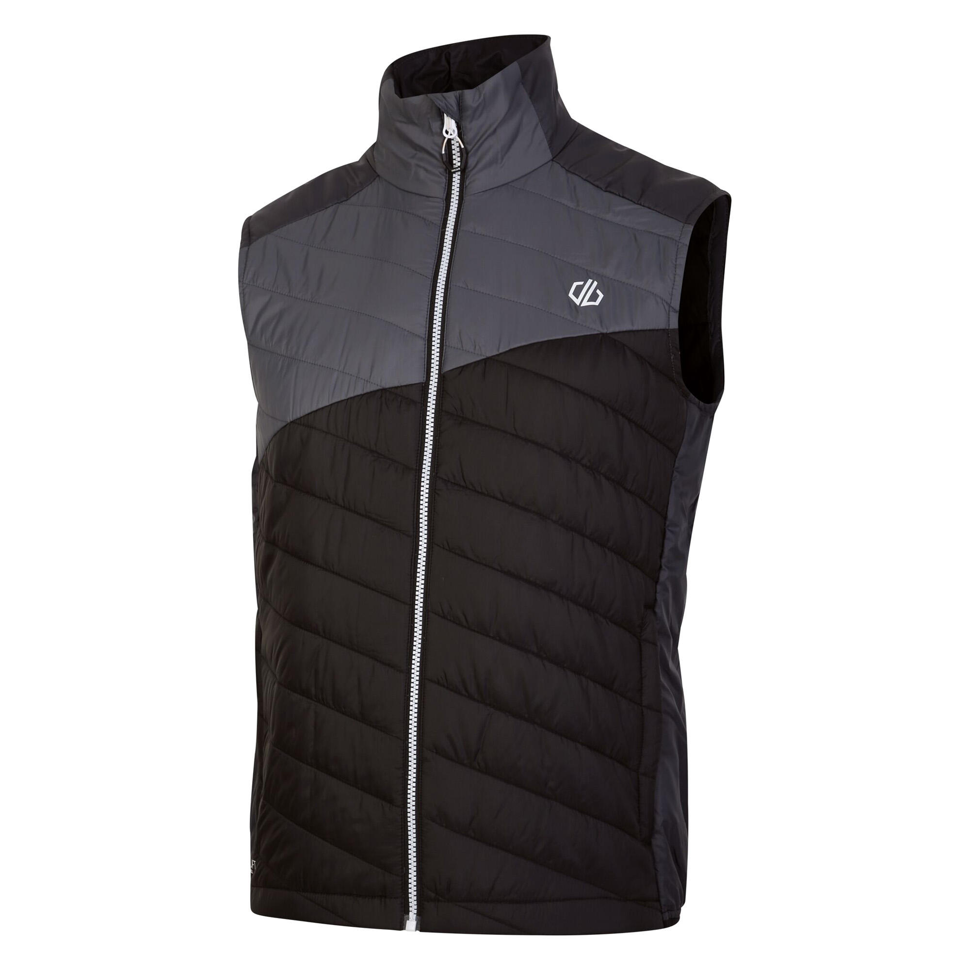 Heren Touring Gewatteerd Lichtgewicht Gilet (Ebbenhout/zwart) 3/5