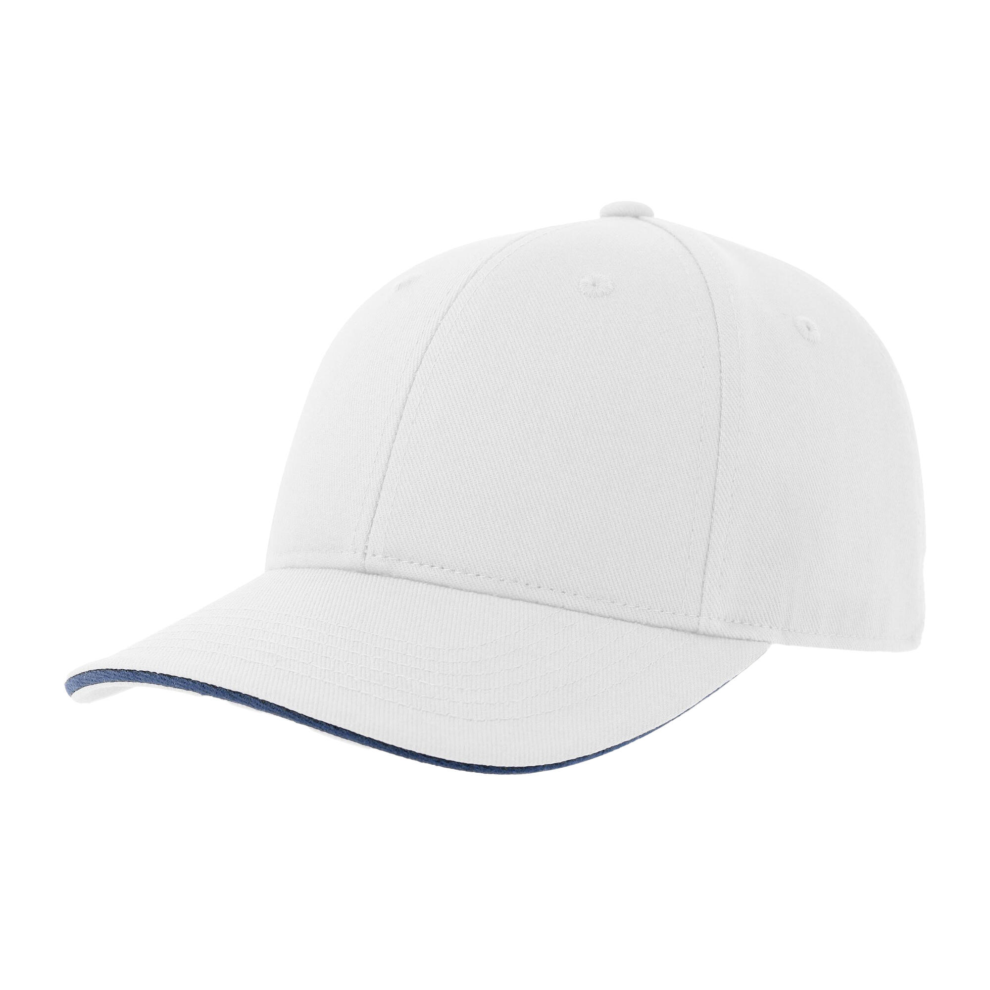 ATLANTIS Unisex Adult Liberty Sandwich 6 Panel Cap (White/Navy)
