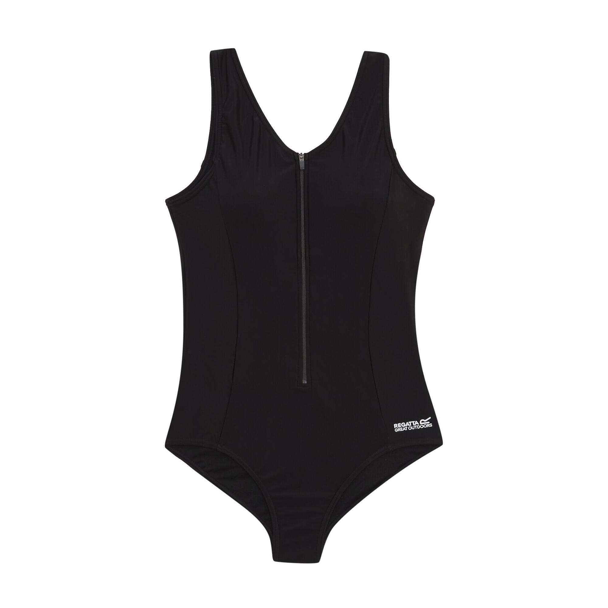 Fato de banho de uma peça wakefield para senhora/senhora preto