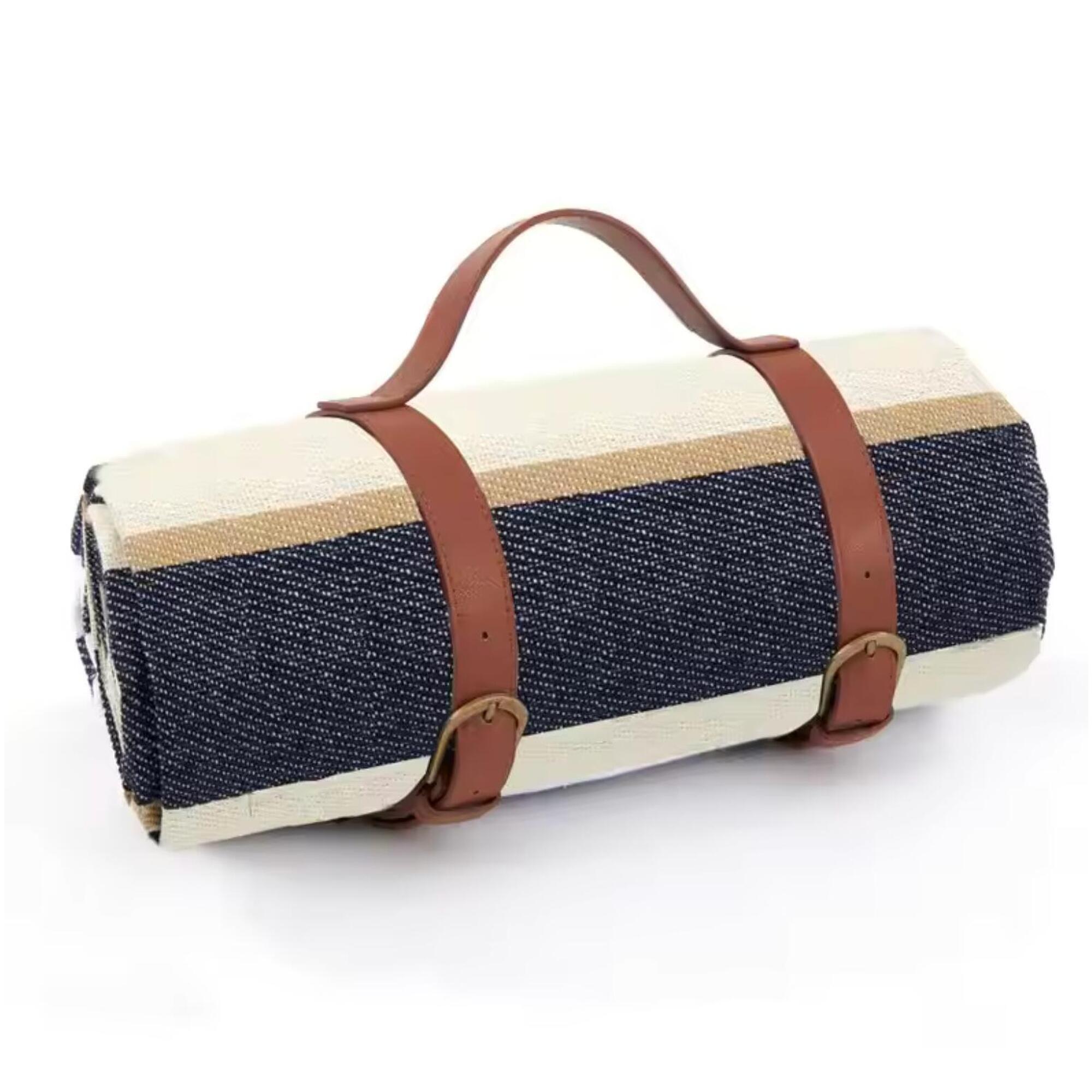 Inuitz - Tapis Imperméable Pour Activités De Plein Air Inuitz En Polyester - Glacière - Beige|noir - Taille Unique - Decathlon