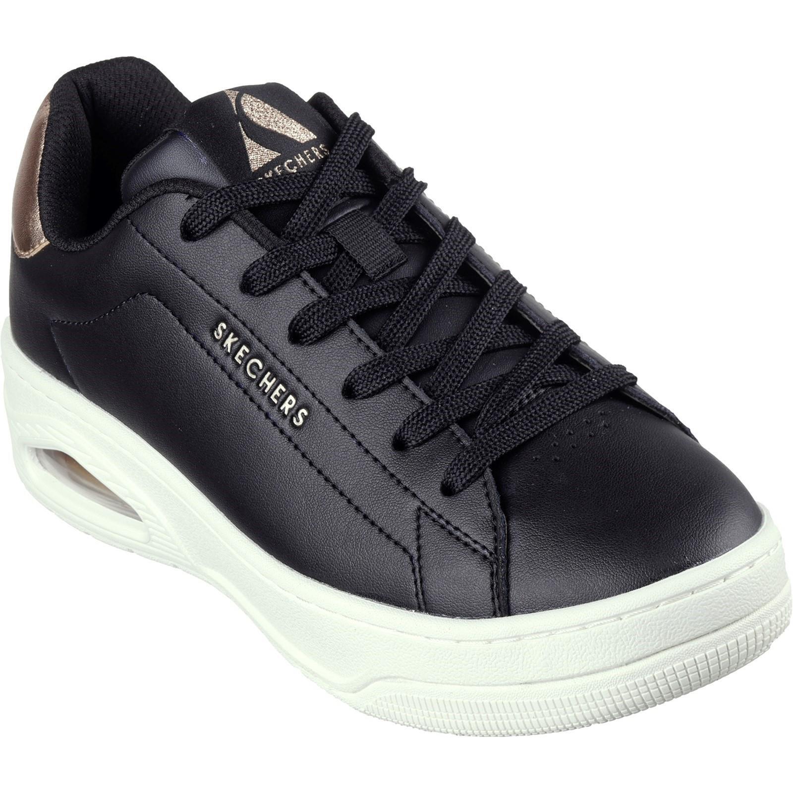 UNO COURT COURTED AIR Women's Sneakers (Black / White)