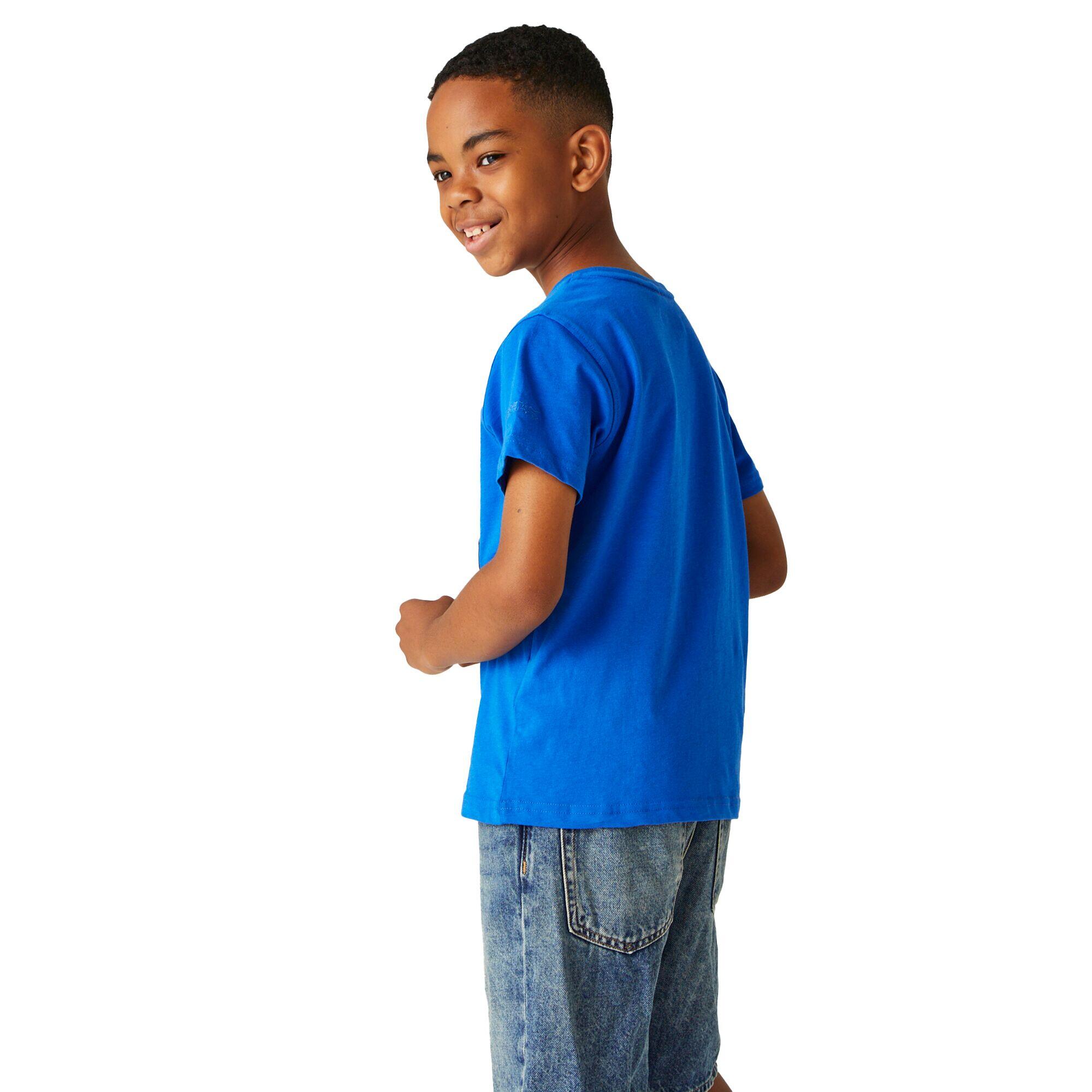 Childrens/Kids Bosley VII Sunset TShirt (Oxford Blue) 4/5