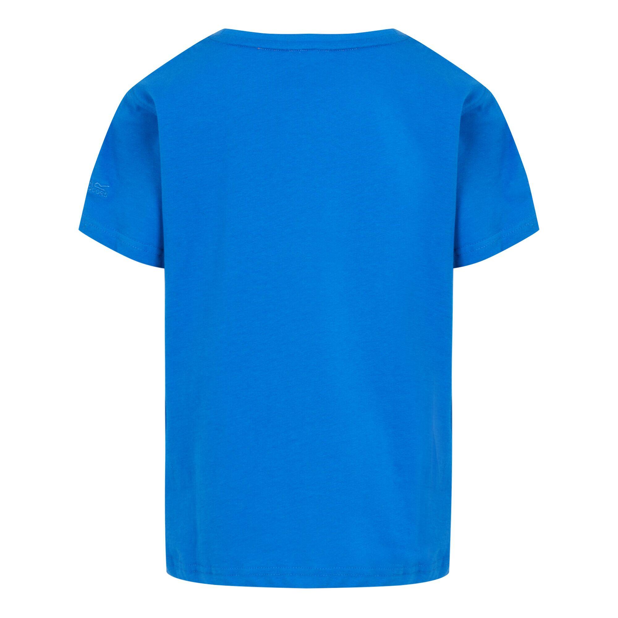 Childrens/Kids Bosley VII Sunset TShirt (Oxford Blue) 2/5