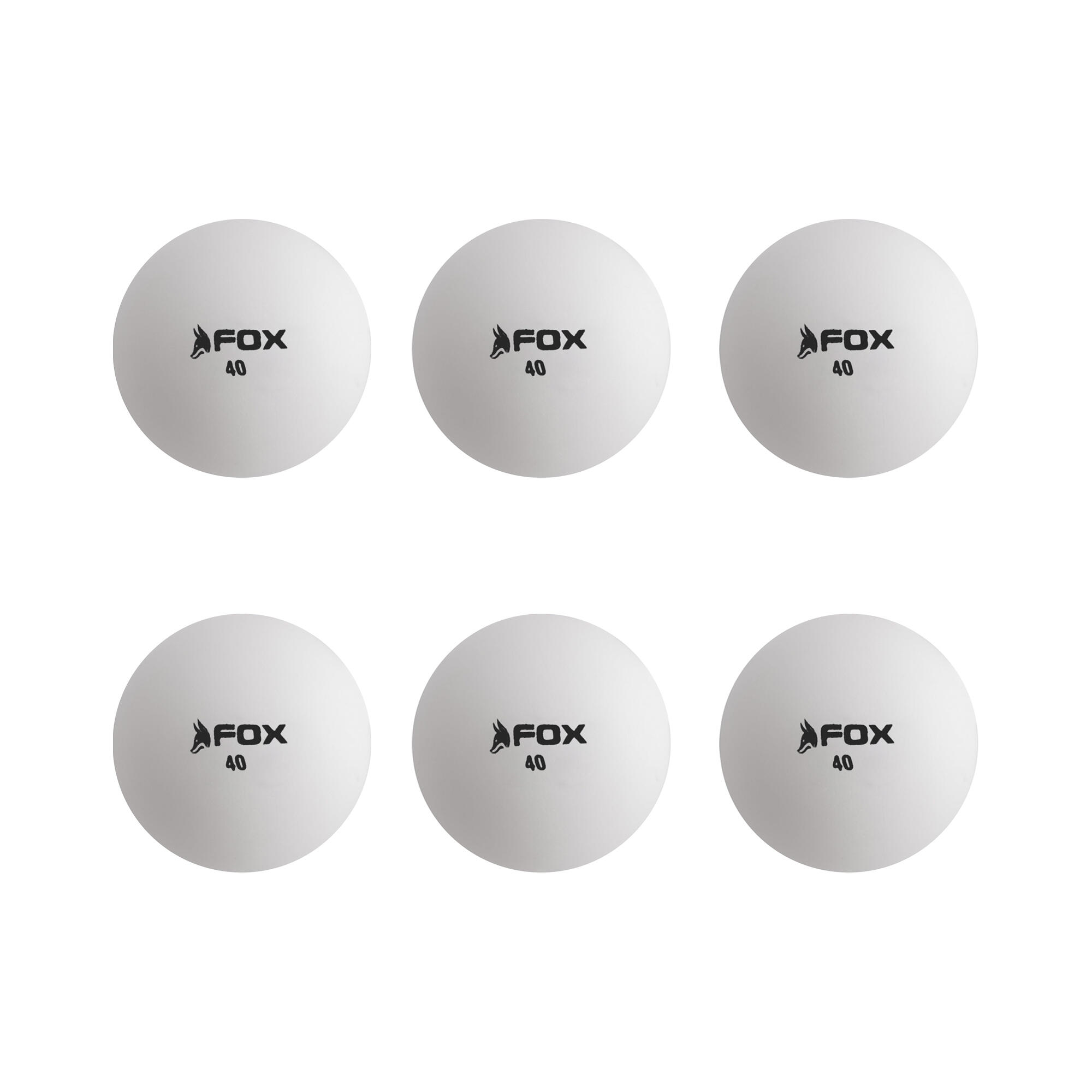 Darwin 3 Star Table Tennis Balls (Pack of 6) (White) 3/3