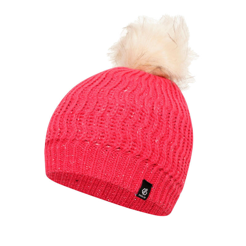 Cappello A Cuffia Pom Pom Ragazze Dare 2B Know Virtual Pink