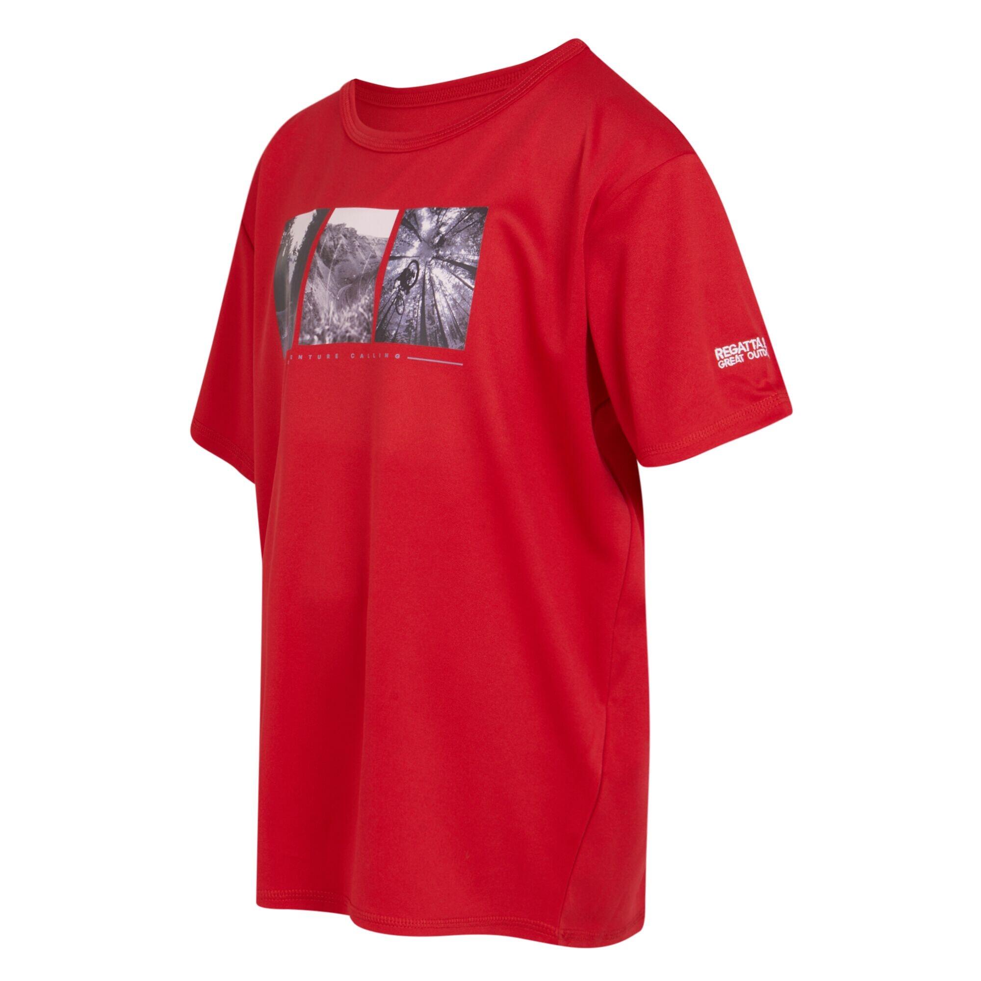 Childrens/Kids Alvarado VIII Cycling TShirt (Danger Red) 3/5