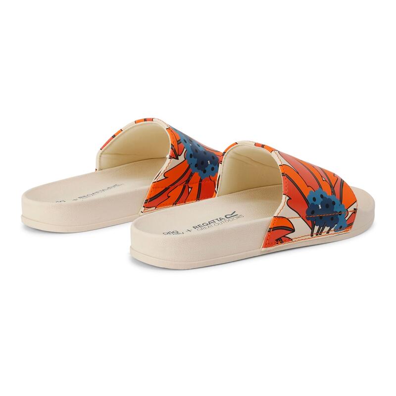 Dames Orla Kiely Tropical Sliders (Oranje)