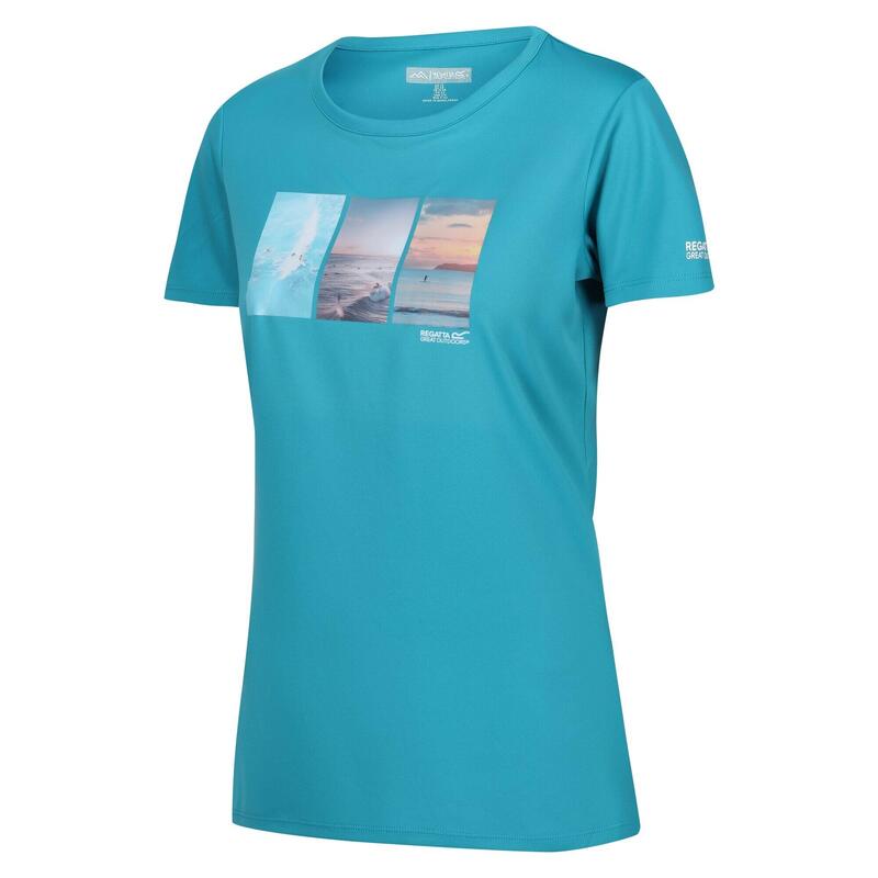 Tricou Drumeții În Natură Regatta Fingal VIII Ocean Femei