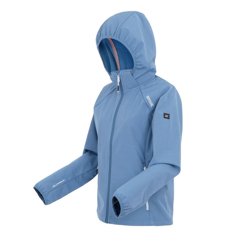 Veste Softshell BOURDA Femme (Bleu / Blanc)