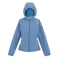 Veste Softshell BOURDA Femme (Bleu / Blanc)