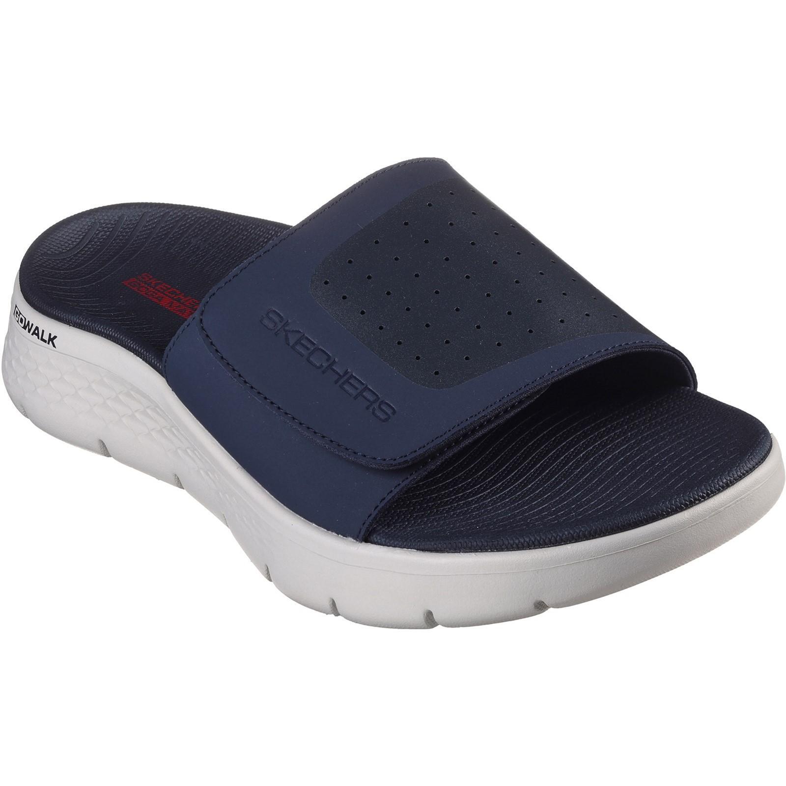 Men's GO WALK FLEX SANDBAR Mules (Navy / Red)