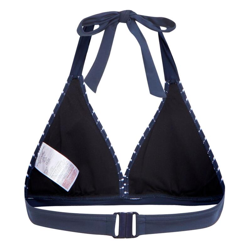 "Flavia" Bikini Oberteil für Damen Marineblau/Weiß