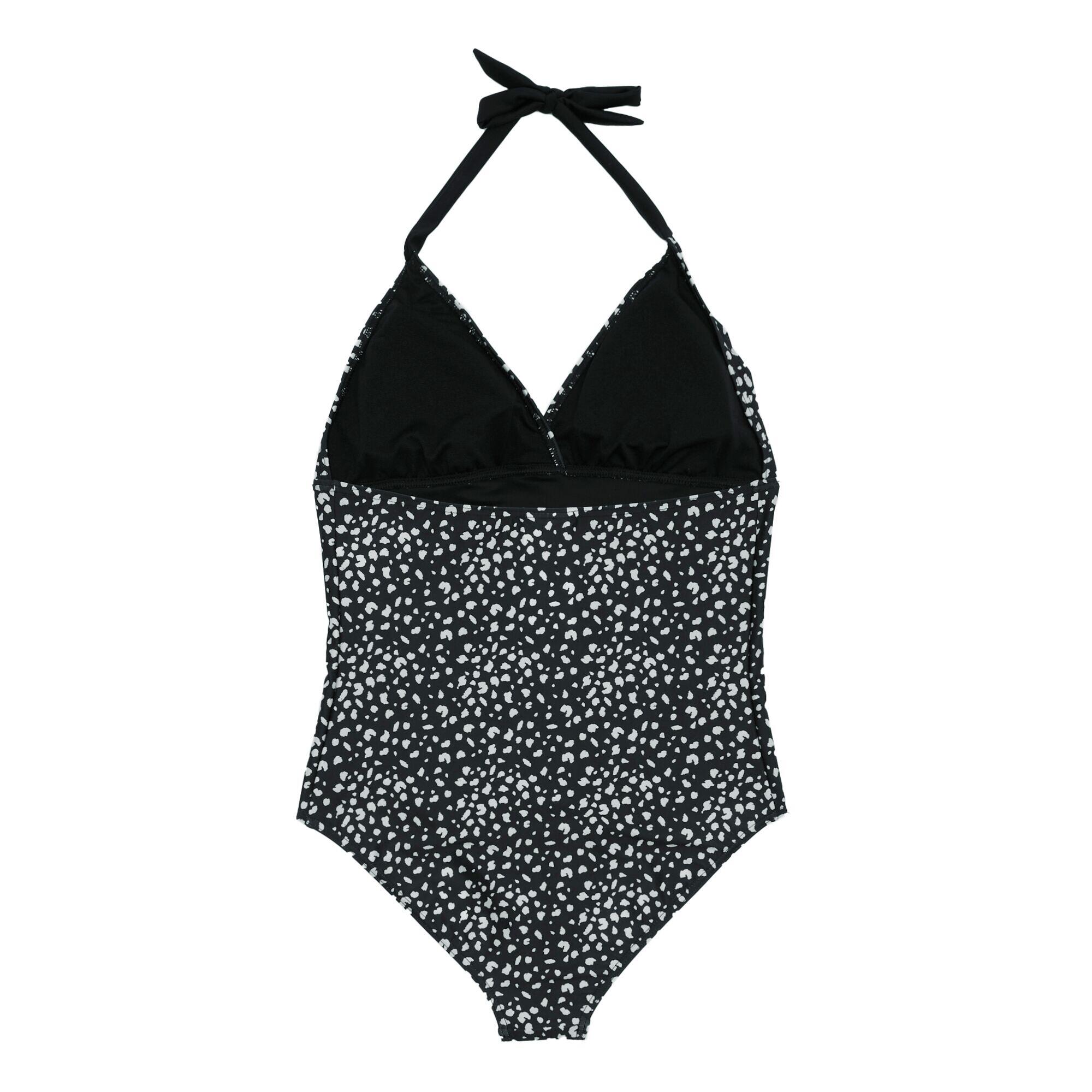 Costume Da Bagno Intero A Pois Donna Regatta Flavia II Nero Bianco 2/5