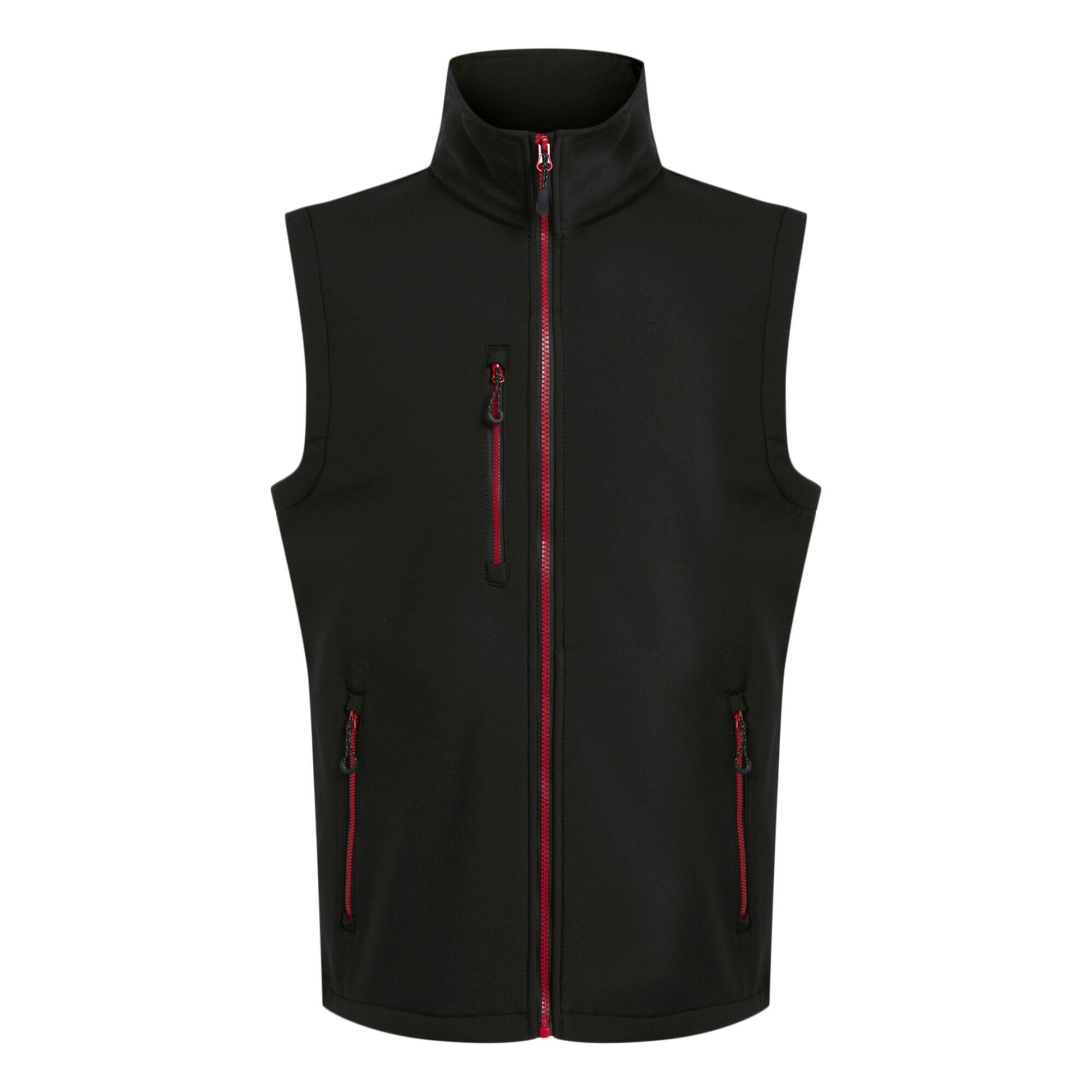 REGATTA Gilet Imbottito 2 Strati Uomo Regatta Professional Nero Rosso Classico